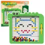 LEAN TOYS Magnetic Board Puzzle Mosaic Dinosaur Green Cards 20 Designs
