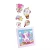 LEAN TOYS Kreativset Diamant-Mosaik Schlüsselanhänger Einhörner Bunt