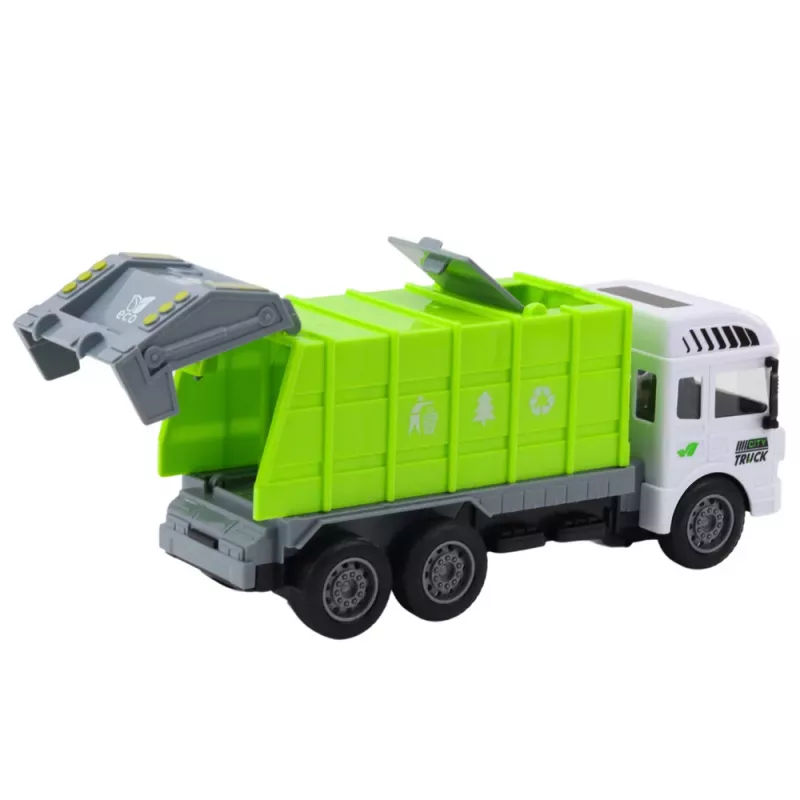 LEAN TOYS RC Müllwagen ferngesteuert Hellgrün 1:24
