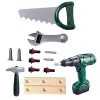 LEAN TOYS DIY Werkzeugset im Karton Akku-Bohrschrauber 14-teilig
