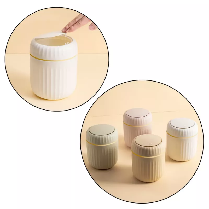 LEAN Mini-Mülleimer mit Deckel Universal Elegant Pink