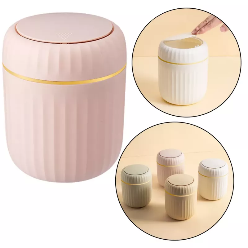 LEAN Mini-Mülleimer mit Deckel Universal Elegant Pink