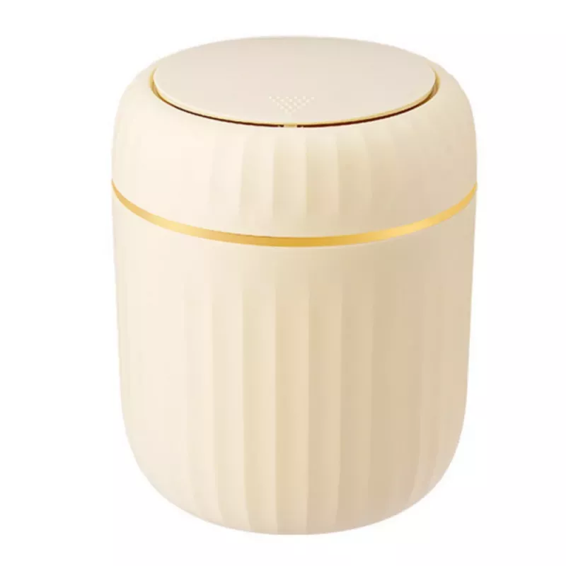 LEAN Mini Abfalleimer mit Klappdeckel Universal Elegant Beige