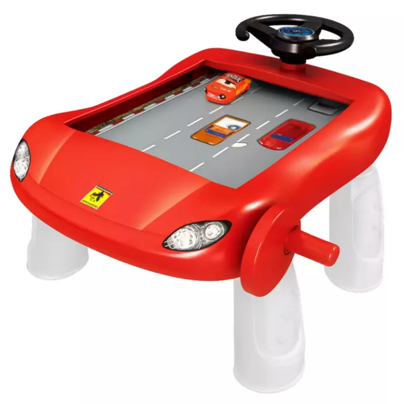 LEAN TOYS Fahrsimulator Pädagogischer Tisch Manuell Rot
