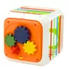LEAN TOYS Sensorikwürfel Pädagogischer Formsortierer für Kinder, Flexible elastische Bänder, 6 Formen, Mehrfarbig