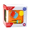 LEAN TOYS Sensorikwürfel Pädagogischer Formsortierer für Kinder, Flexible elastische Bänder, 6 Formen, Mehrfarbig