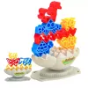 LEAN TOYS Game Skill Balance Tower Stone Animals Blocks Colored