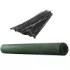LEAN Schattierungsnetz für Zaun Sichtschutz Grün 1,5M 25M 140g/m²