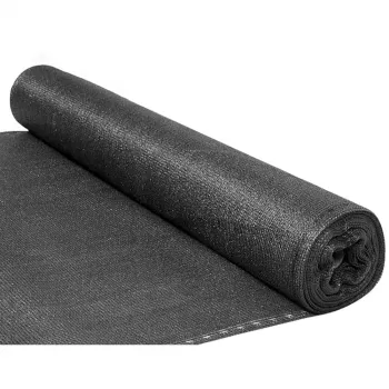 LEAN Schattierungsnetz für Zaun Sichtschutz Schwarz 1,5M 25M 70g/m²