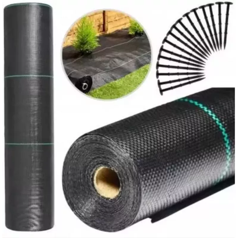 LEAN Black Agrotextile 160cm x 50m UV 90g Anti-weed Agrotextile + Anchors