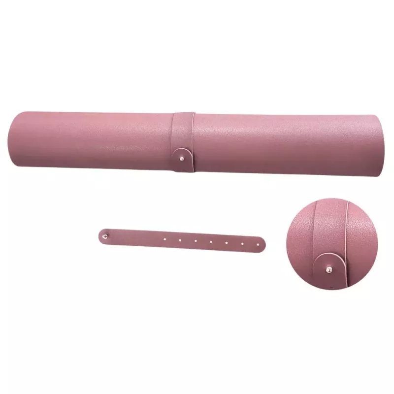 LEAN Tastatur-Mauspad für Schreibtisch, doppelseitig, Öko-Leder, Pink, 80x40 cm