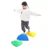 LEAN TOYS Sensorischer Bildungspfad - Farbige Balance-Steine, 6 Stk.