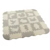 LEAN TOYS Soft Puzzle Educational Mat Playpen EVA Foam Beige Gray 25 pcs