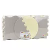 LEAN TOYS Soft Puzzle Educational Mat Playpen EVA Foam Beige Gray 25 pcs