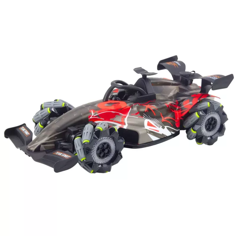 LEAN TOYS F-Spray Remote Controlled RC Racer 1:10 Lights Sounds Steam Red