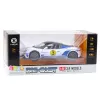 LEAN TOYS Metal Sports Car Lights Sounds Drive White 1:22