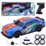 LEAN TOYS RC Sportwagen mit beleuchteter Drift-Karosserie, Blau