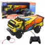 LEAN TOYS ferngesteuerter LKW RC Fernsteuerung Sounds Gelb