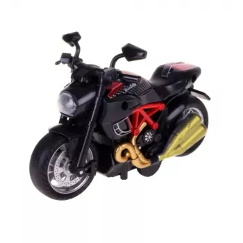 LEAN TOYS Motorrad zum Zusammenbauen Twisting Metal 1:14 DIY Rot