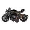 LEAN TOYS Motorrad zum Zusammenbauen Schraube Metall 1:14 DIY Gold Elemente Schwarz