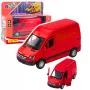 LEAN TOYS Lieferwagen Metall Rot 1:32 Licht Sound