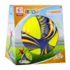 LEAN TOYS Foam Ball on a String with a Pull Handle Yellow 14cm