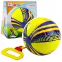 LEAN TOYS Foam Ball on a String with a Pull Handle Yellow 14cm