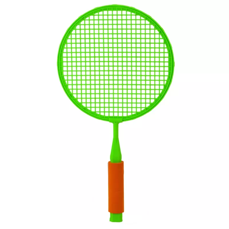 LEAN TOYS Badmintonschläger-Set: 2 Schläger, 2 große Federbälle und 1 Ball