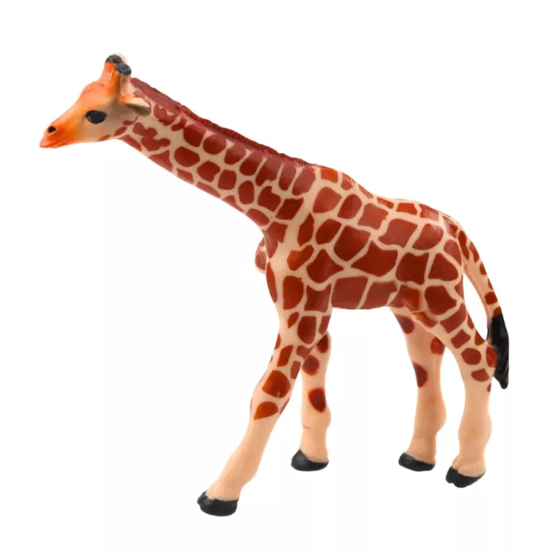 LEAN TOYS Set Mini-Figuren Wildtiere Schimpanse Giraffe 6-9cm 4 Stück