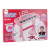 LEAN TOYS Elektronisches Klavier für Kinder mit Mikrofon 37 Tasten Pink