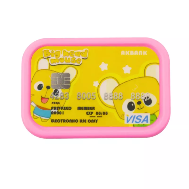 LEAN TOYS ATM Safe Piggy Bank PIN Code ATM Card Pink