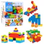 LEAN TOYS Set of 3D Colorful Construction Blocks 180 pcs.