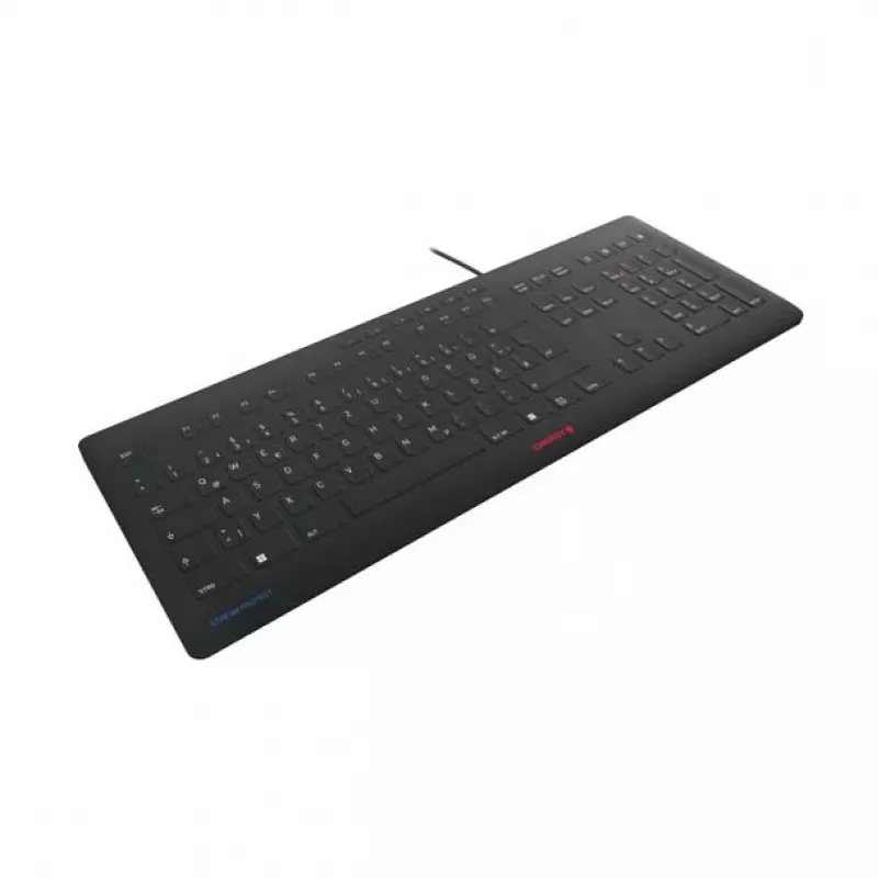 CHERRY STREAM PROTECT KEYBOARD Kabelgebunden US-Layout Schwarz
