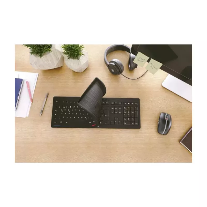 CHERRY STREAM PROTECT KEYBOARD Kabelgebunden US-Layout Schwarz
