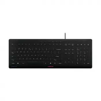 CHERRY STREAM PROTECT KEYBOARD Kabelgebunden US-Layout Schwarz