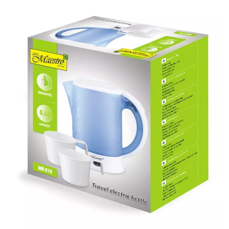 MEO MR-010 Maestro Reisekocher mit 2 Tassen 0,5 L 700 W Weiß