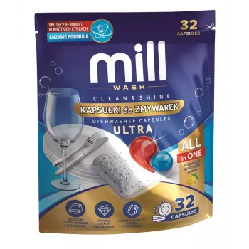 MD2 MILL Geschirrspültabs Clean & Shine Ultra 32 Tabs 3-in-1