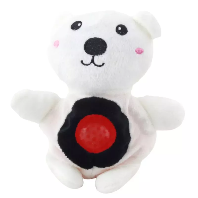 LEAN TOYS Plüschtier mit quetschbarem Bauch und Wasserbällen 20cm Mix