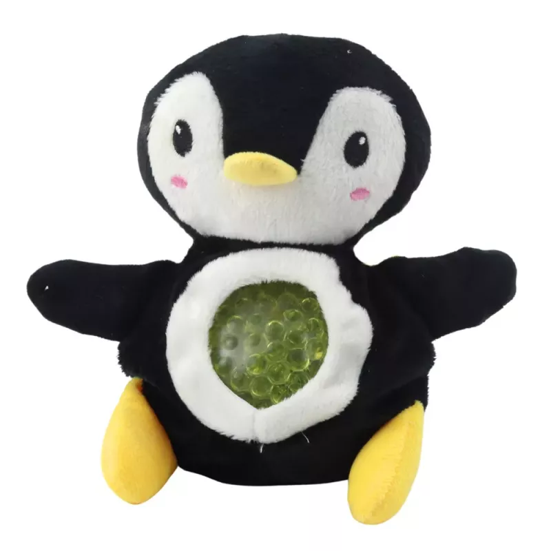 LEAN TOYS Plüschtier mit quetschbarem Bauch und Wasserbällen 20cm Mix