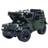 LEAN TOYS Bausteine Off-Road Auto Grün Khaki 2078 Teile