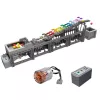 LEAN TOYS Bausteine Kugelbahn mit Elektromotor 1038 Teile