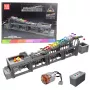 LEAN TOYS Bausteine Kugelbahn mit Elektromotor 1038 Teile