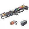 LEAN TOYS Bausteine Kugelbahn mit Elektromotor 1281 Teile