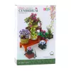 LEAN TOYS Bausteine Blumen in Töpfen 7 Stück zwei Regale 1446 Teile