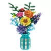 LEAN TOYS Bausteine Blumenstrauß in einer Vase bunt 1853 Teile