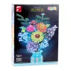 LEAN TOYS Bausteine Blumenstrauß in einer Vase bunt 1853 Teile