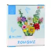 LEAN TOYS Bausteine Dekorativer Blumenstrauß aus bunten Blumen 854 Teile