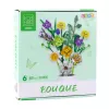 LEAN TOYS Bausteine Dekorativer Blumenstrauß bunter Blumen 997 Teile
