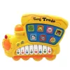LEAN TOYS Elektrisches Lernklavier für Kleinkinder Lokomotive Gelb