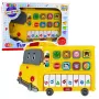 LEAN TOYS Elektrisches Klavier Lernspielzeug für Kleinkinder Gelber Bus
